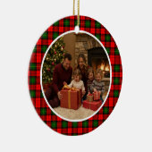 Classic Tartan Christmas Family Keramisch Ornament (Rechts)