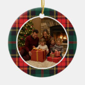Classic Tartan Christmas Family Keramisch Ornament (Voorkant)