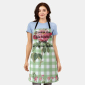 Classic tartan in green with pink floral Funny  Schort (Gedragen)