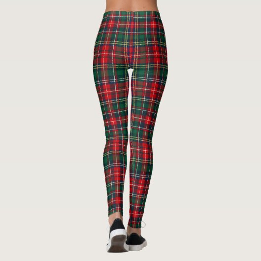 Classic Tartan Plaid Christmas Leggings (Achterkant)