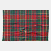 Classic Tartan Plaid Christmas Theedoek (Horizontaal)