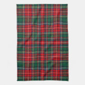 Classic Tartan Plaid Christmas Theedoek (Verticaal)