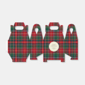 Classic Tartan Plaid Holiday Cookie Bedankdoosjes (Uitgevouwen)