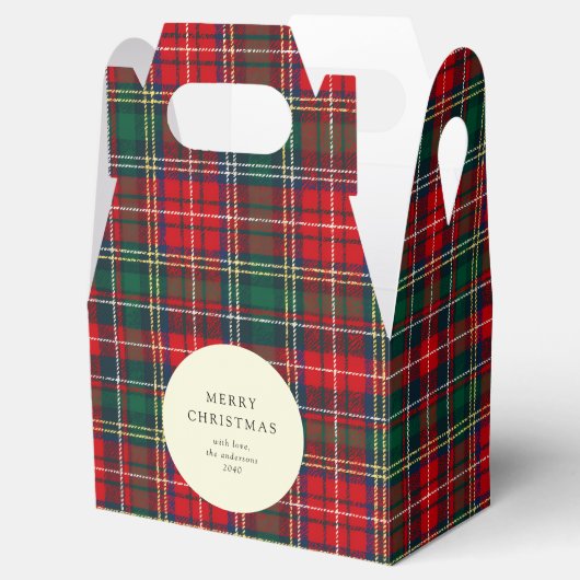 Classic Tartan Plaid Holiday Cookie Bedankdoosjes (Geopend)