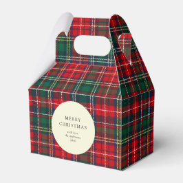 Classic Tartan Plaid Holiday Cookie Bedankdoosjes