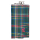 Classic Tartan Pset-kerstpatroonInitialen Heupfles (Rechts)