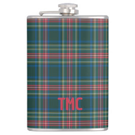 Classic Tartan Pset-kerstpatroonInitialen Heupfles