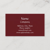 Classic Tartan Scottish Pattern Red Black, aangepa Visitekaartje (Achterkant)