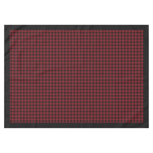 Classic Tartan Tablecloth Rood Zwart voor Feestdag Tafelkleed (Voorkant (Horizontaal))