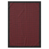 Classic Tartan Tablecloth Rood Zwart voor Feestdag Tafelkleed (Voorkant)