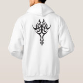 Classic Tattoo Inspired Line Art Design Hoodie (Achterkant)