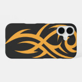 Classic Tattoo Inspired Line Art Design iPhone 16 Hoesje (Achterkant horizontaal)