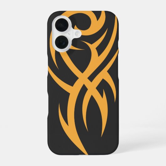 Classic Tattoo Inspired Line Art Design iPhone 16 Hoesje (Achterkant)