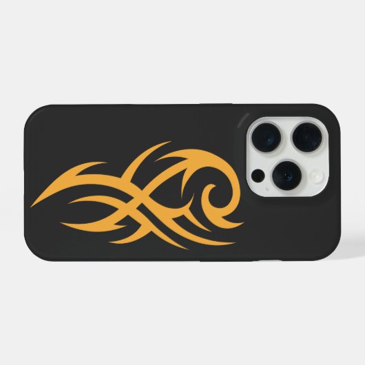 Classic Tattoo Inspired Line Art Design iPhone Hoesje (Achterkant horizontaal)