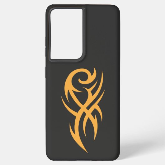 Classic Tattoo Inspired Line Art Design Samsung Galaxy Hoesje (Achterkant)