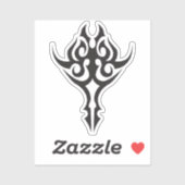 Classic Tattoo Inspired Line Art Design Sticker (Vel)