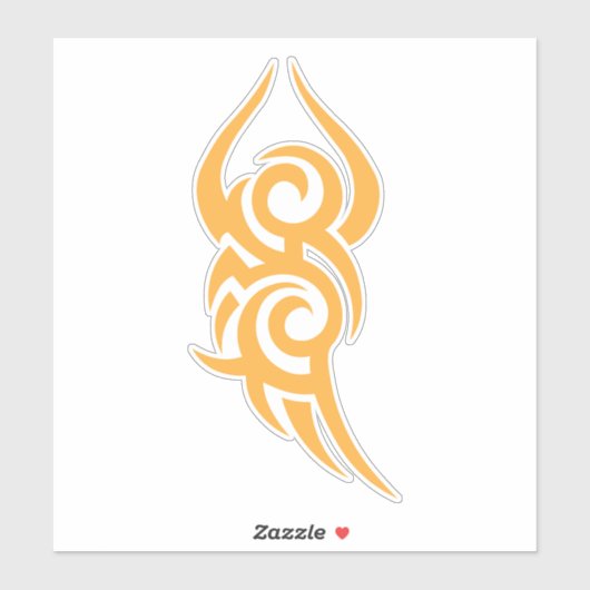 Classic Tattoo Inspired Line Art Design Sticker (Vel)