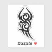 Classic Tattoo Inspired Line Art Design Sticker (Vel)
