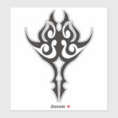 Classic Tattoo Inspired Line Art Design Sticker (Vel)