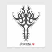 Classic Tattoo Inspired Line Art Design Sticker (Vel)