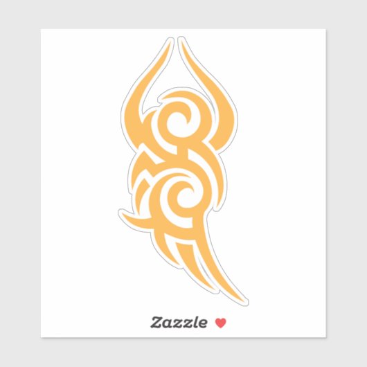 Classic Tattoo Inspired Line Art Design Sticker (Vel)