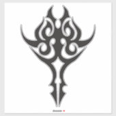 Classic Tattoo Inspired Line Art Design Sticker (Vel)