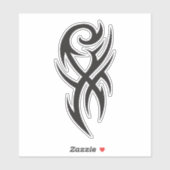 Classic Tattoo Inspired Line Art Design Sticker (Vel)