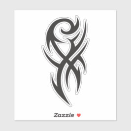 Classic Tattoo Inspired Line Art Design Sticker