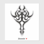 Classic Tattoo Inspired Line Art Design Sticker (Vel)