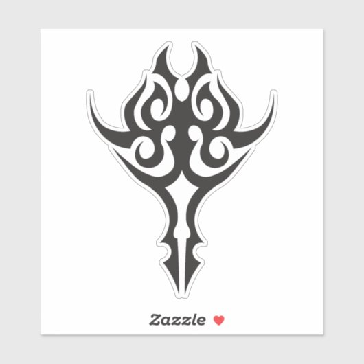 Classic Tattoo Inspired Line Art Design Sticker (Vel)