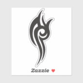 Classic Tattoo Inspired Line Art Design Sticker (Vel)