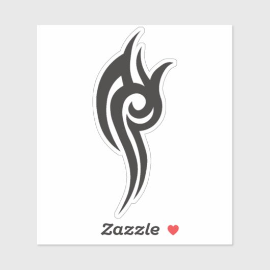 Classic Tattoo Inspired Line Art Design Sticker (Vel)