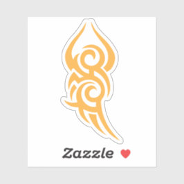 Classic Tattoo Inspired Line Art Design Sticker