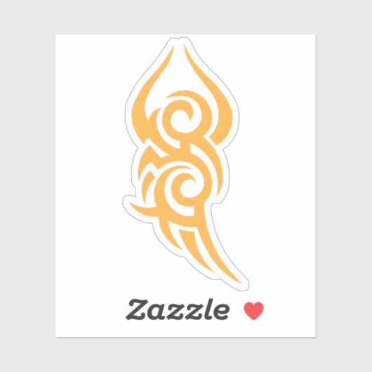 Classic Tattoo Inspired Line Art Design Sticker (Vel)