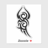 Classic Tattoo Inspired Line Art Design Sticker (Vel)