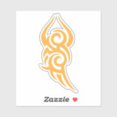 Classic Tattoo Inspired Line Art Design Sticker (Vel)