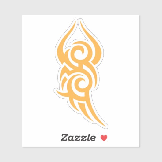 Classic Tattoo Inspired Line Art Design Sticker (Vel)