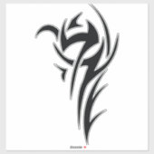 Classic Tattoo Inspired Line Art Design Sticker (Vel)