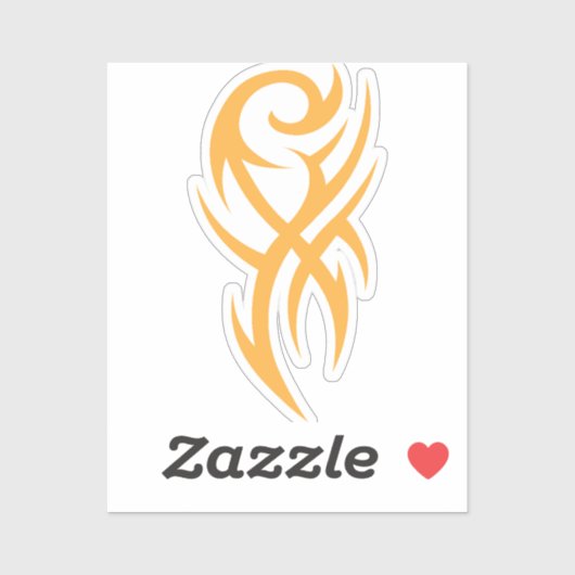 Classic Tattoo Inspired Line Art Design Sticker (Vel)