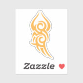 Classic Tattoo Inspired Line Art Design Sticker (Vel)