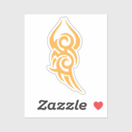 Classic Tattoo Inspired Line Art Design Sticker