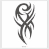 Classic Tattoo Inspired Line Art Design Sticker (Vel)