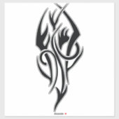 Classic Tattoo Inspired Line Art Design Sticker (Vel)
