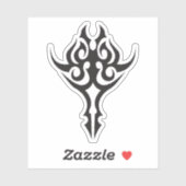 Classic Tattoo Inspired Line Art Design Sticker (Vel)