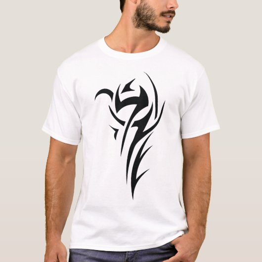 Classic Tattoo Inspired Line Art Design T-shirt (Voorkant)