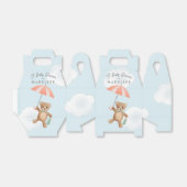 Classic Teddy Bear Pastel Baby shower Bedankdoosjes (Uitgevouwen)