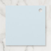 Classic Teddy Bear Pastel Baby shower Bedankjes Labels (Achterkant)