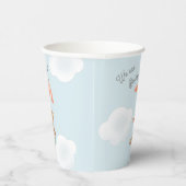 Classic Teddy Bear Pastel Barly Wait Baby shower Papieren Bekers (Rechts)