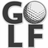 Classic  Teeing It Up Golf Sticker (Voorkant)