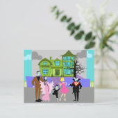 Classic Television Monsters Briefkaart (Staand voorkant)